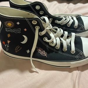 embroidered high top converse